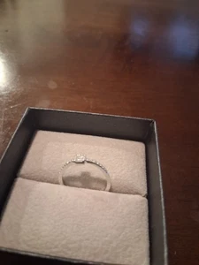 Knochen Levy Gatsby 18K Weißgold Diamant Vorsteckring 71/2 0,23 ct - Bild 1 von 9