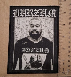 Kanye 1BURZUM Woven PATCH Black Border - Picture 1 of 1