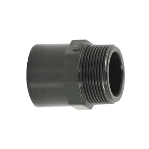 HAF® 1x PVC Fittings Übergangsnippel Klebemuffe 50/63mm x 1 1/2" Außengewinde - Bild 1 von 7