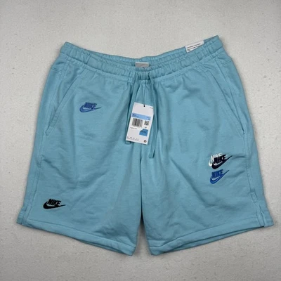 Pantalones Cortos Nike Para Hombre Azul Medio Ropa Deportiva Club Polar Multi Swoosh DR9119-482 Foto 1 de 4