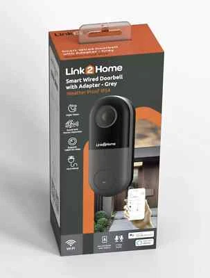Doorbell Smart Video Wired WiFi Camera Security Door Bell Intercom Weatherproof - Image 1 of 4