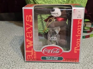 Coca-Cola Christmas Ornament Trim A Tree Collection Polar Bear Bottle With Coke - Picture 1 of 8