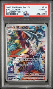 PSA 10 Gem Mint 2023 Pokémon Sv02 Paldea Evolved Baxcalibur 210/193 Illustration - Picture 1 of 6