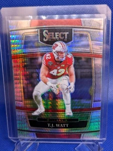 2022 Panini Select Draft Picks - T.J. Watt- Silver Hyper - Picture 1 of 2
