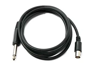 Audio Kabel 180 cm 6.35 mm Klinke Stecker zu BNC Stecker AUX Adapter in Schwarz - Bild 1 von 4