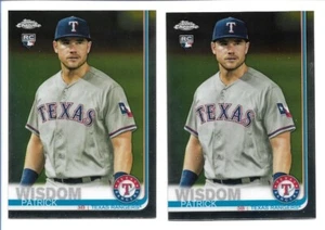 Lote de 2 Patrick Wisdom 2019 Topps Chrome Rookie #146 Texas Rangers RC - Imagen 1 de 2