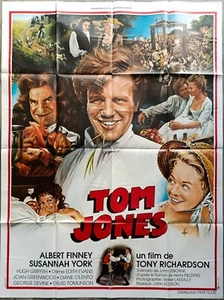 TOM JONES/TONY RICHARDSON/AFFICHE 120X160/ALBERT FINNEY/SUSANNAH YORK/FIELDING - Picture 1 of 1