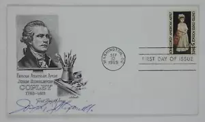 Joseph Joe Stefanelli Signed 1967 First Day Cover FDC Honoring John Copley - Picture 1 of 2