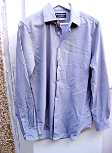 REPORT COLLECTION X4 STRETCH SHIRT 15.5" MEDIUMS SLIM FIT GREY - Picture 1 of 3
