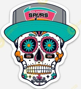 San Antonio Spurs Retro Sugar Skull MAGNET - NBA Premium Vinyl Wemby - Picture 1 of 1