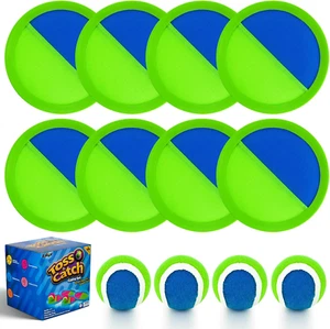 Kids Toys Outdoor Yard Pool Beach Games for Kids Family 8 Paddles 4 Balls Toss a - Picture 1 of 9