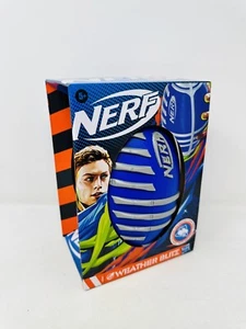NEU NERF Weather Blitz Schaumstoff Fußball leicht zu halten Griffe Allwetter spielen blau/grau - Bild 1 von 5