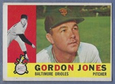 1960 Topps Baseball #98 Gordon Jones Card Orioles VG-Ex