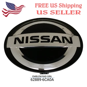 Front Grill Emblem Logo BLACK for Nissan Altima 2019 2020 2021 2022 2023 - Foto 1 di 2