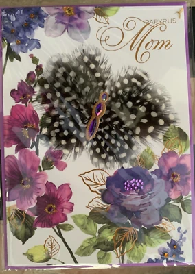 Papyrus Happy Mother's Day Card for Mom - Butterfly Made with Real Feathers - Image 1 of 3