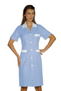 Camice da Lavoro donna Alberghi Infermiera Manica Corta Modello Positano Isacco - Picture 1 of 28