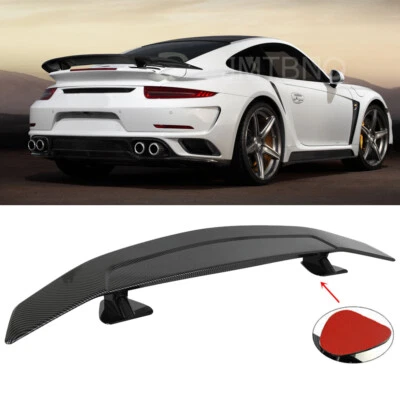 Para Porsche 911 Turbo S 47" GT porta-malas traseiro spoiler lábio asa de corrida com adesivo - Imagem 1 de 4