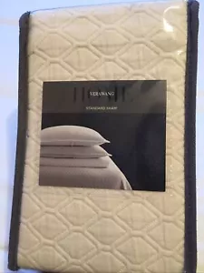 quilted pillowcase ivory boho charm classic vera wang home pillow sham ivory - Picture 1 of 4