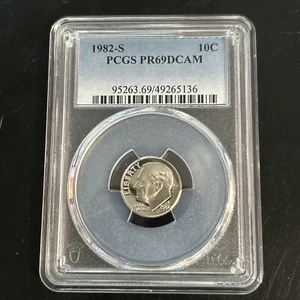 1982 S 10C Roosevelt Dime Proof PCGS PR69DCAM - Picture 1 of 2