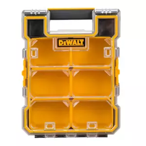 6-compartments Small Parts Organizer | Pro Dewalt Mid Latches Metal Tool Size - Picture 1 of 12