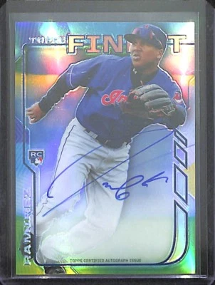 2014 Topps Finest Refractor Autograph #RA-JR Jose Ramirez - Image 1 of 2