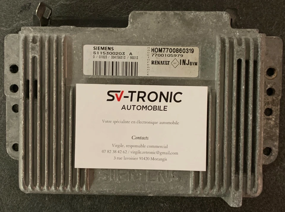 Calculateur décodé RENAULT MEGANE SCENIC S115300203A 7700105979 7700860319 - Immagine 1 di 1