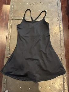 Katie J NYC Girl's Black Dress With Build In Shorts Size L (10-12) EUC - Picture 1 of 6