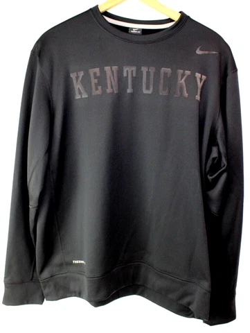Nike University of Kentucky Therma-Fit Black Sweat Shirt Men's Size XL Cover