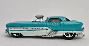 Hot Wheels Metrorail First Editions 2000 Nash Metropolitan blau/weiß Auto 1:64 - Bild 1 von 6