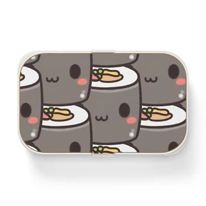 Cute Sushi Bento Lunch Box, Kawaii Meal Prep Container, Fun Lunchbox - Picture 1 of 9