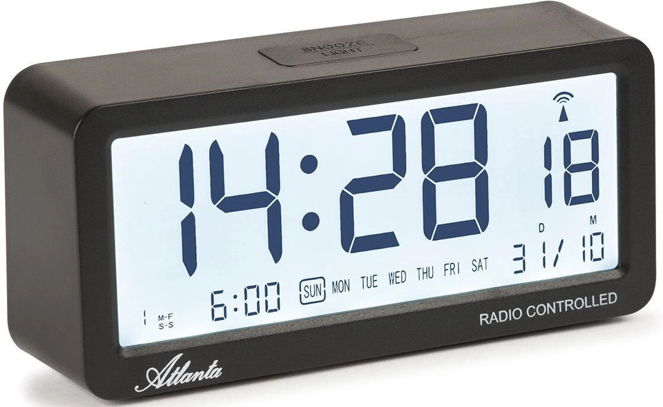 Funkwecker Atlanta 1879-7 mit spezieller Nachleuchteffekt, Repetition, Anzeige - Bild 1 von 1