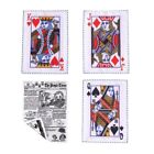 Playing Cards Toy for Kitten Stuffed Newspaper Squeaking Toy