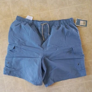 Traje de baño Breakwater adulto grande azul cintura elástica NUEVO - Imagen 1 de 3