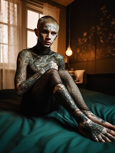 "Handsome Tattooed guy"  Photograph by Igor Zeiger. Gay interest