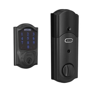 Schlage BE469ZP CAM 622 Connect Smart Deadbolt w/ Camelot Trim - Matte Black - Picture 1 of 5