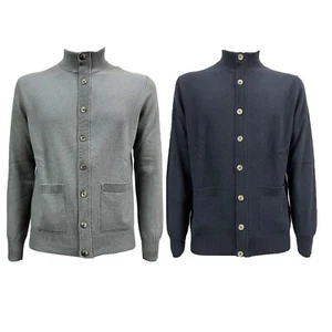 H953 men's jacket applied pockets HS3398 KOREAN 100% cashmere MADE IN ITALY - Picture 1 of 10