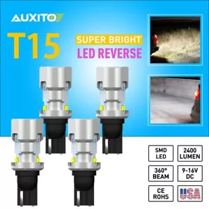 4X 2400LM CANBUS T15 921 912 W16W LED Backup Reverse Light White Bulb 6500K Lamp - Picture 1 of 11