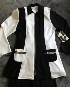 HWB Hollywood Babe PARIS Pageant Black White OOC Outfit -- Size Pre-LG (NWT) - Picture 1 of 5