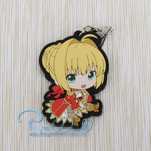 T584 Hot Anime Fate/Grand Order Rubber Keychain Key Ring Rare Straps Cosplay - Picture 1 of 1