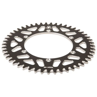 Piñón trasero de aluminio Tusk 49 dientes negro para KAWASAKI KX KLX KDX Foto 1 de 2