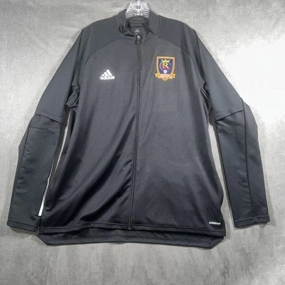 Куртка мужская Adidas Real Salt Lake 2XL черная футбольная Arizona на молнии Aeroready - Изображение 1 из 4