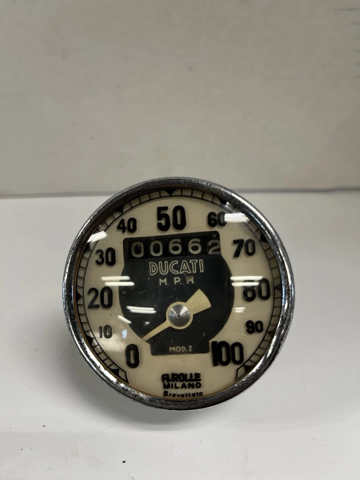 Vintage Ducati 160 Monza Jr 1964-67 A.Rolle Speedometer - Image 1 of 4
