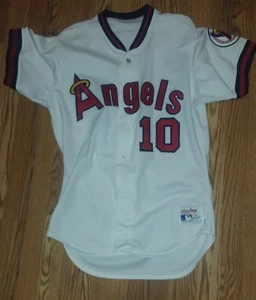 1990 CALIFORNIA ANGELS GU HOME JERSEY, #10 LUIS SOJO! CLASSIC STYLE!! - Picture 1 of 5