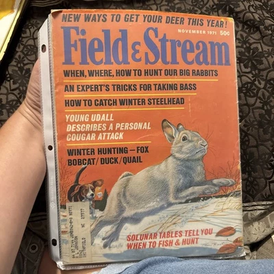 Field & Stream November 1971 Winter Steelhead Rabbits Bass Fox Duck Quail Bobcat - Image 1 of 2