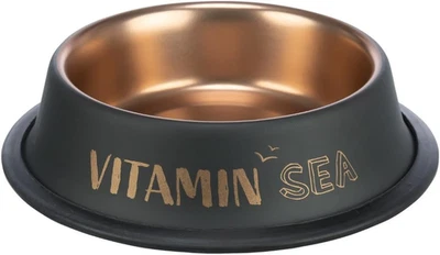 Ciotola per Cani in Acciaio Inox BE Nordic 450 Ml Nero/Bronzo – Moderna Ciotola  - Immagine 1 di 4