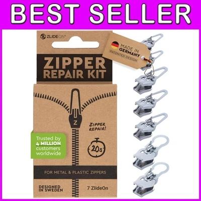 Large Zipper Slider Multipack 7 Pack - Image 1 of 4