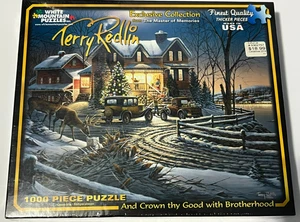 White Mountain 1000 Teile Puzzle Terry Redlin "Und kröne dein Gut mit Bruderschaft" - Bild 1 von 6