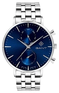 GANT Park Hill Day-Date Ii (43,5 Mm), Blaues Zifferblatt / Edelstahl G121003 Uhr - Bild 1 von 1