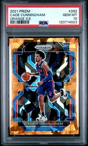 2021 Prizm Cade Cunningham Orange Ice Rookie Card PSA 10 Gem Mint - Bild 1 von 2