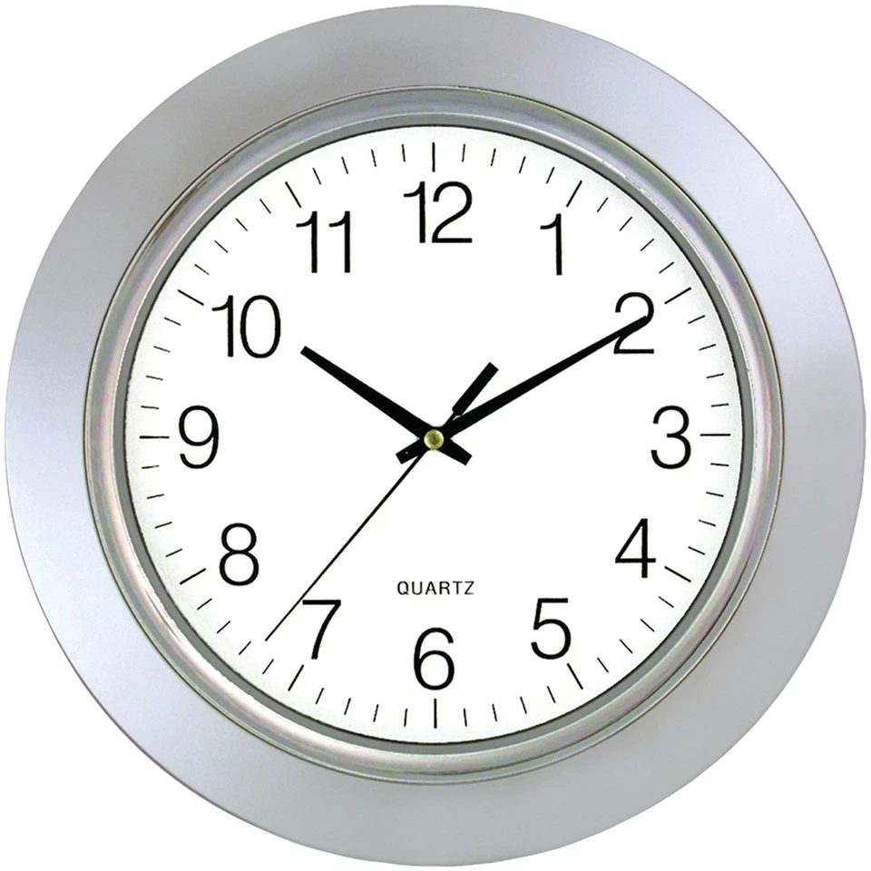 TIMEKEEPER 13-In. Chrome Bezel Round Wall Clock - Image 1 of 1